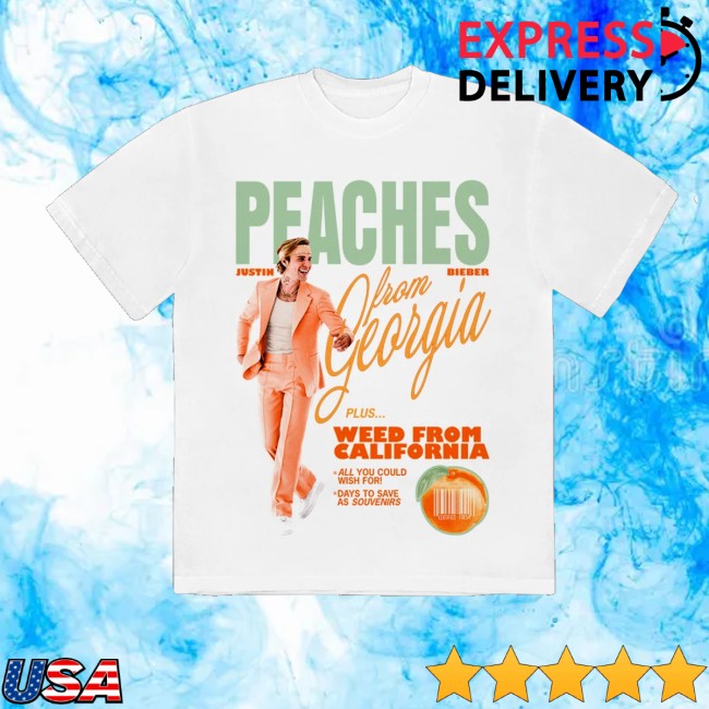 Justin Bieber Store Merch Peaches Shirt 3 Justin Bieber Store Merch Peaches Shirt