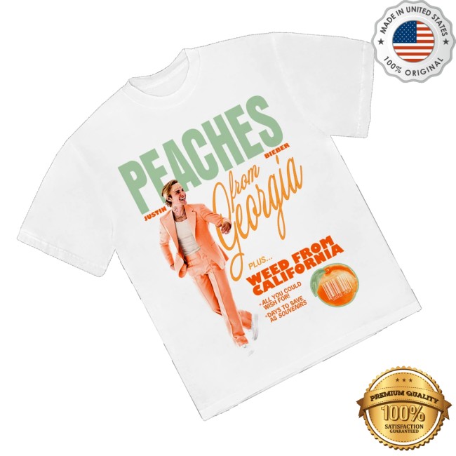 Justin Bieber Store Merch Peaches Shirt 4 Justin Bieber Store Merch Peaches Shirt