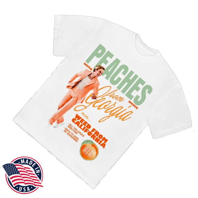 Justin Bieber Store Merch Peaches Shirt 5 Justin Bieber Store Merch Peaches Shirt