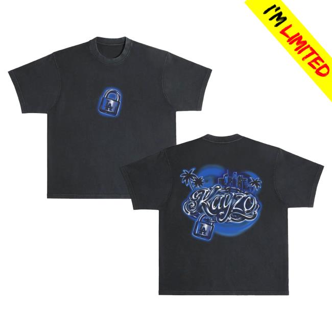 Kayzo Merch Store La Airbrush Tee Black 2 Kayzo Merch Store La Airbrush Tee Black