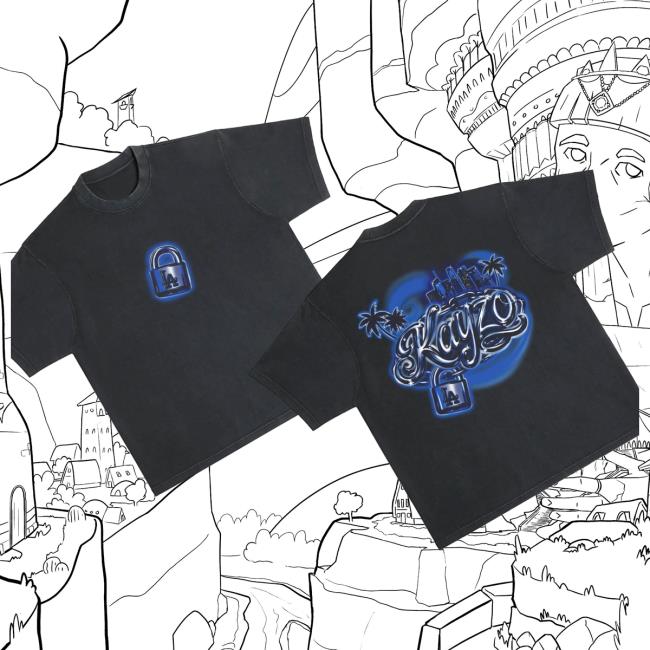 Kayzo Merch Store La Airbrush Tee Black 3 Kayzo Merch Store La Airbrush Tee Black