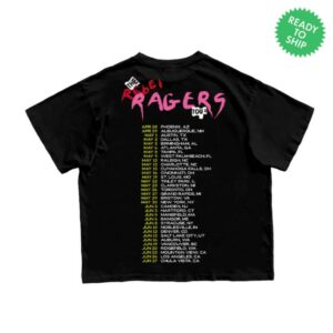 Kid Cudi Merch Store Rebel Ragers Tour Shirt Black