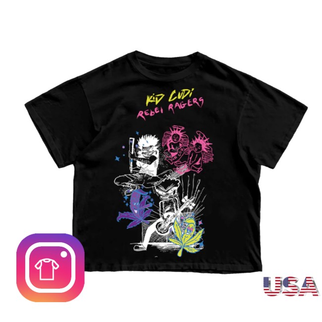 Kid Cudi Merch Store Rebel Ragers Tour Shirt Black 4 Kid Cudi Merch Store Rebel Ragers Tour Shirt Black
