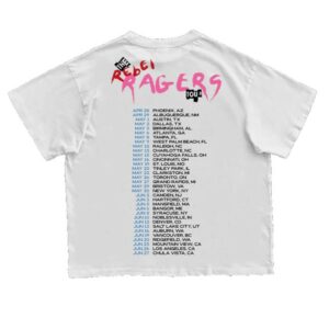 Kid Cudi Merch Store Rebel Ragers Tour Shirt White