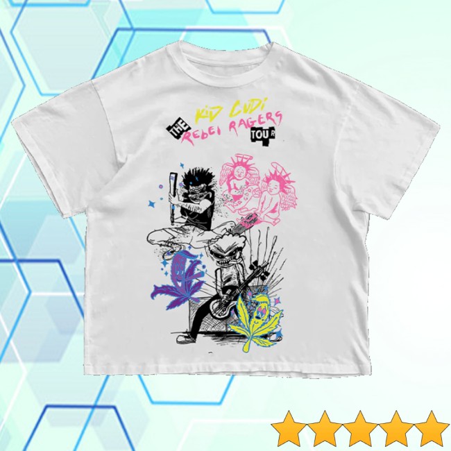 Kid Cudi Merch Store Rebel Ragers Tour Shirt White 4 Kid Cudi Merch Store Rebel Ragers Tour Shirt White