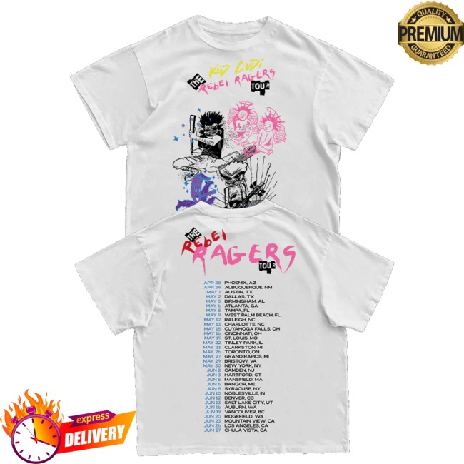 Kid Cudi Merch Store Rebel Ragers Tour Shirt White 5 Kid Cudi Merch Store Rebel Ragers Tour Shirt White
