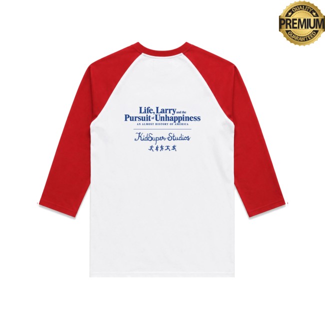 Kidsuper Store Merch Life, Larry & The Pursuit Of Unhappiness X Kidsuper Baseball Tee 4 Kidsuper Store Merch Life, Larry & The Pursuit Of Unhappiness X Kidsuper Baseball Tee