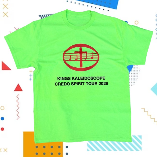 Kings Kaleidoscope Merch Store Music Cross T-Shirt Neon 2 Kings Kaleidoscope Merch Store Music Cross T-Shirt Neon
