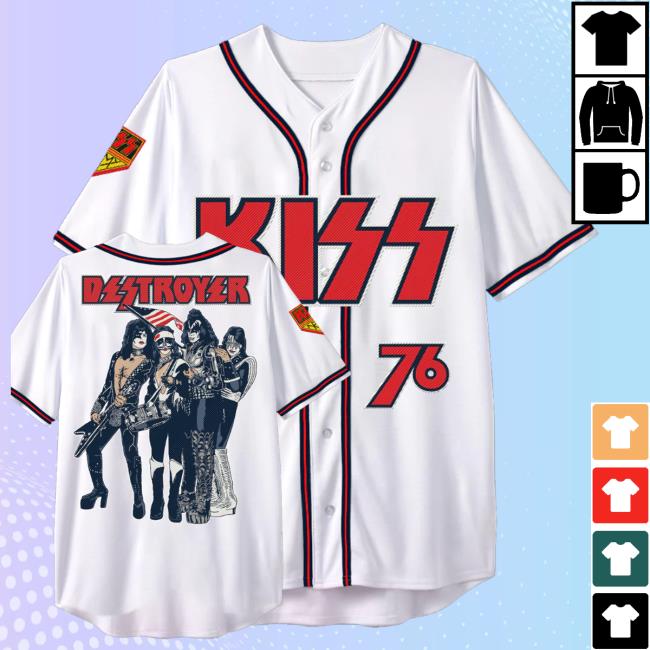 Kiss Online Merch Shop Destroyer '76 Jersey 3 Kiss Online Merch Shop Destroyer '76 Jersey