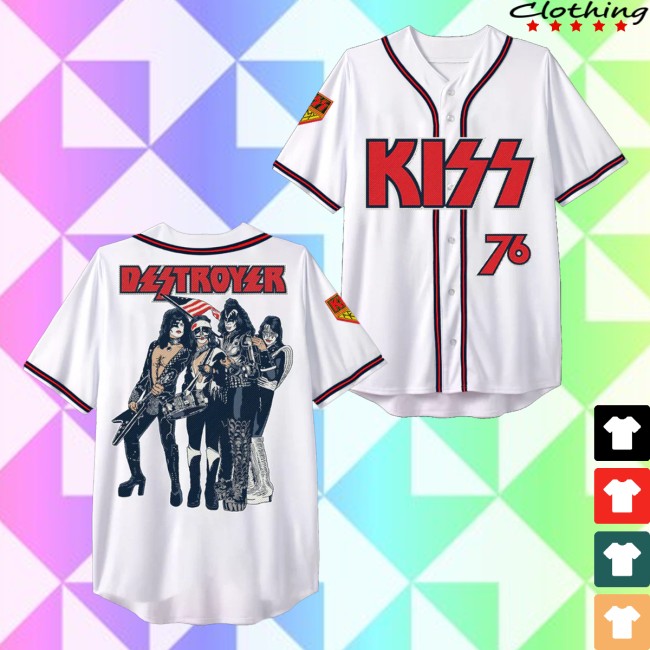 Kiss Store Merch Destroyer '76 Jersey 5 Kiss Store Merch Destroyer '76 Jersey