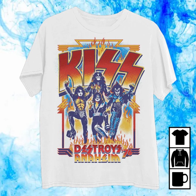 Kiss Store Merch Destroys Anaheim 76 T-Shirt 2 Kiss Store Merch Destroys Anaheim 76 T-Shirt