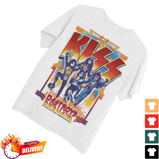 Kiss Store Merch Destroys Anaheim 76 T-Shirt 3 Kiss Store Merch Destroys Anaheim 76 T-Shirt