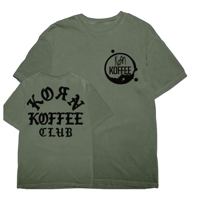 Korn Merch Shop Store Koffee Club Tee 3 Korn Merch Shop Store Koffee Club Tee