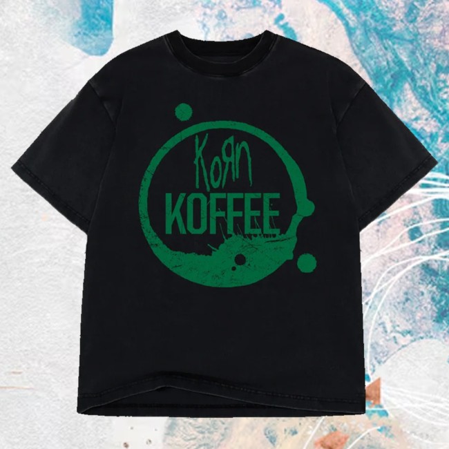 Korn Merch Store Koffee Vintage Black Tee 3 Korn Merch Store Koffee Vintage Black Tee