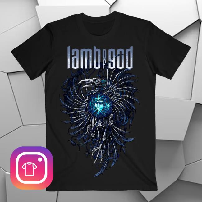 Lamb Of God Store Merch Blu Wired Bones Tee