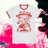 Lambrini Girls Merch Shop Molotov Ringer Tee White-Red