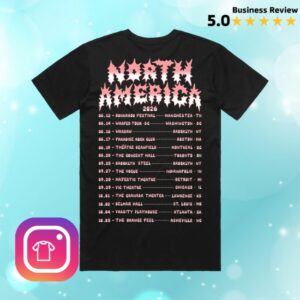 Lambrini Girls Merch Shop North America Tour Shirt Black