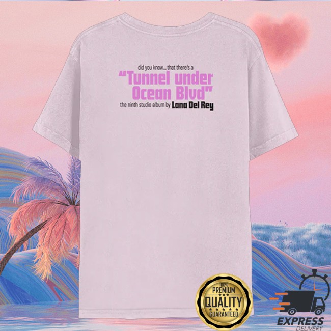 Lana Del Rey Merch Store Ocean Blvd Lilac Illustration T-Shirt 5 Lana Del Rey Merch Store Ocean Blvd Lilac Illustration T-Shirt