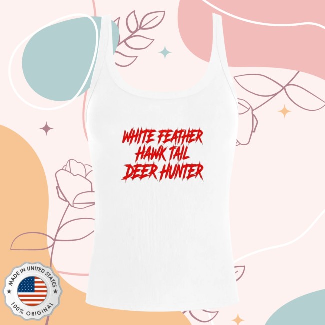 Lana Del Rey Merch Store White Feather Lightweight Ribbed Tank Top 2 Lana Del Rey Merch Store White Feather Lightweight Ribbed Tank Top