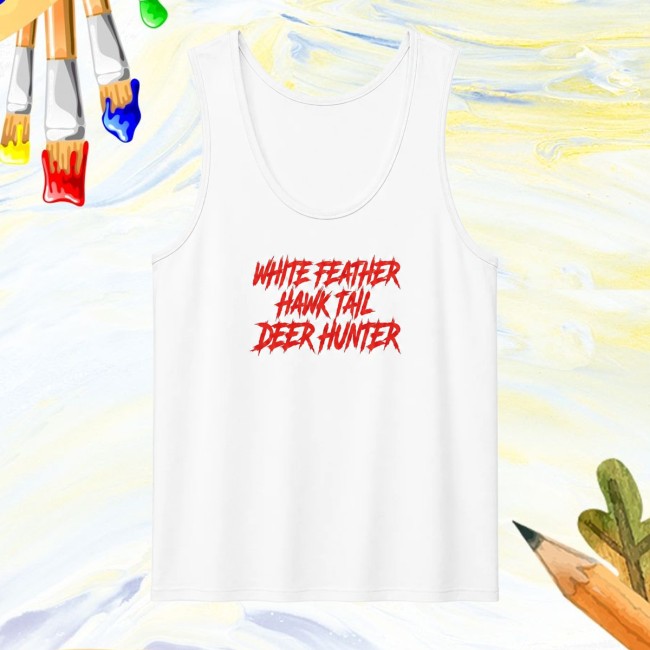 Lana Del Rey Merch Store White Feather Ribbed Scoop Neck Tank Top 2 Lana Del Rey Merch Store White Feather Ribbed Scoop Neck Tank Top
