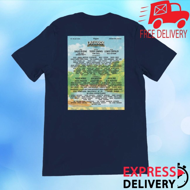 Latitude Festival Store Merch Latitude 2026 Line-Up Navy Shirt 3 Latitude Festival Store Merch Latitude 2026 Line-Up Navy Shirt