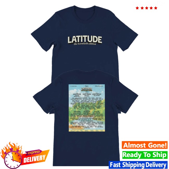 Latitude Festival Store Merch Latitude 2026 Line-Up Navy Shirt 5 Latitude Festival Store Merch Latitude 2026 Line-Up Navy Shirt