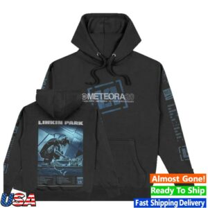 Linkin Park Merch Shop Store Logo Tilt Washed Black Hoodie