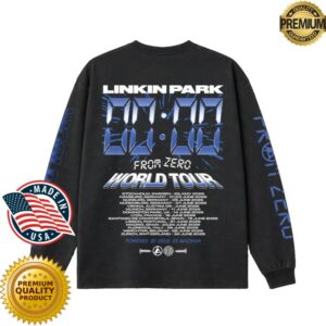 Linkin Park Merch Store Lp X Deus Fz Countdown Black Long Sleeve Tee