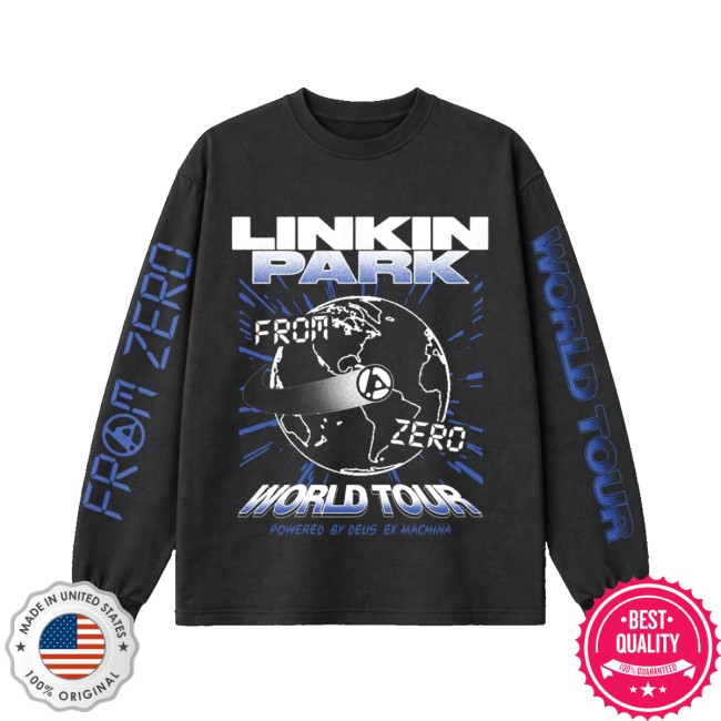 Linkin Park Merch Store Lp X Deus Fz Countdown Black Long Sleeve Tee