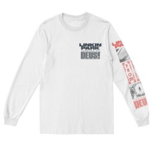 Linkin Park Merch Store Lp X Deus Powered By White Long Sleeve Tee