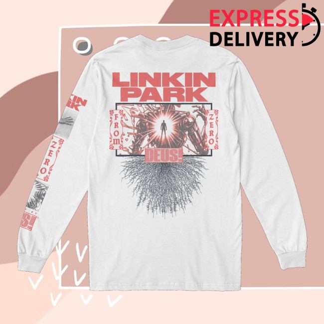 Linkin Park Merch Store Lp X Deus Powered By White Long Sleeve Tee