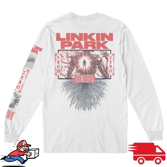 Linkin Park Merch Store Lp X Deus Powered By White Long Sleeve Tee