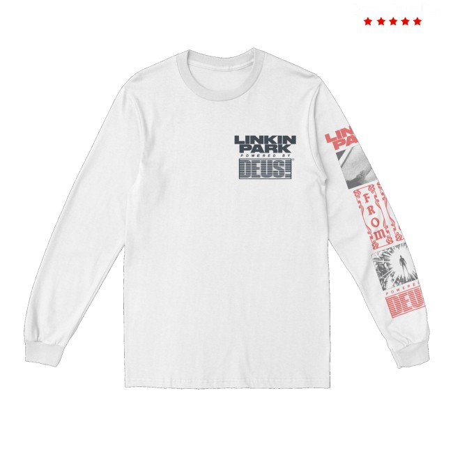 Linkin Park Merch Store Lp X Deus Powered By White Long Sleeve Tee