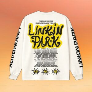 Linkin Park Merch Store Lp X Deus Sun White Long Sleeve Tee