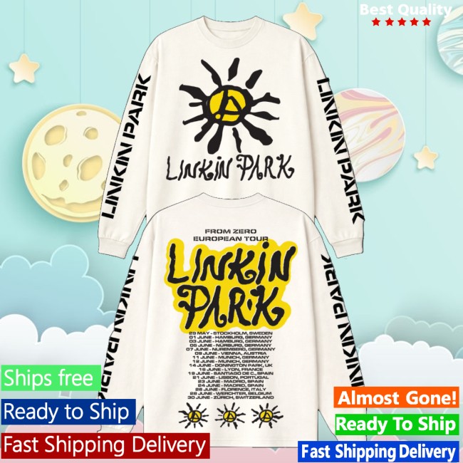 Linkin Park Merch Store Lp X Deus Sun White Long Sleeve Tee
