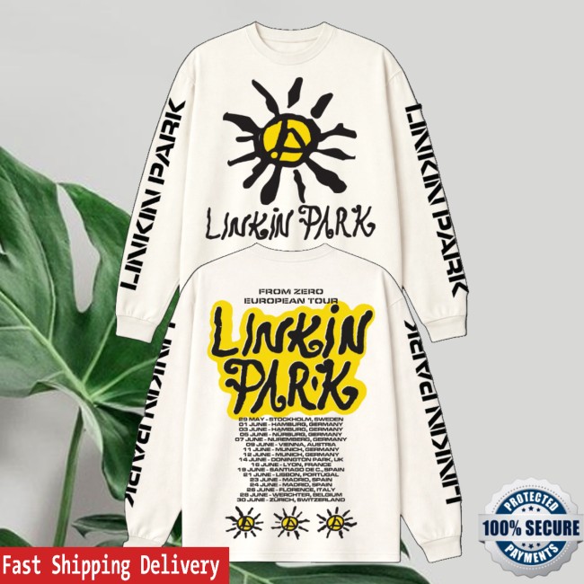 Linkin Park Merch Store Lp X Deus Sun White Long Sleeve Tee