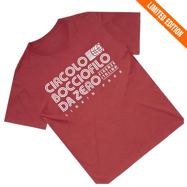 Linkin Park Merch Store Shop Bocce Club Red Tee