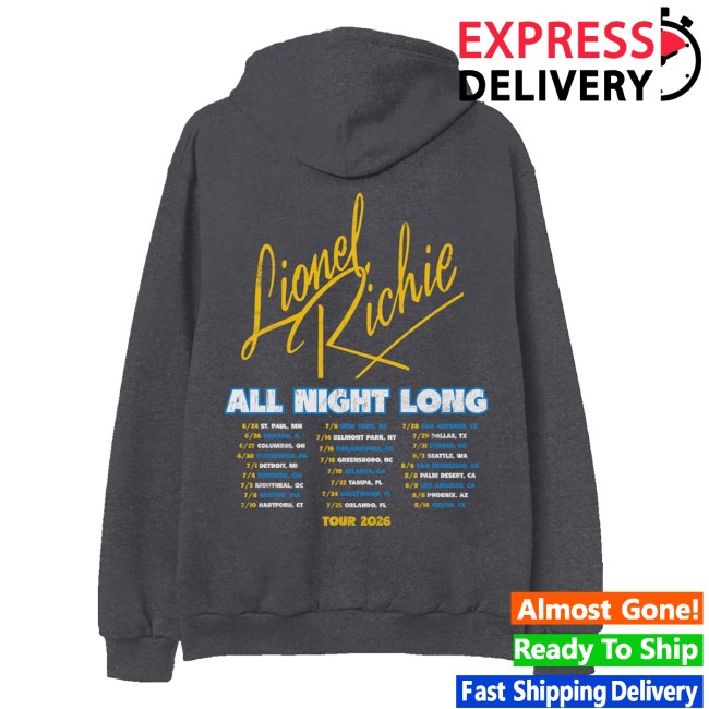 Lionel Richie Merch Shop All Night Hoodie