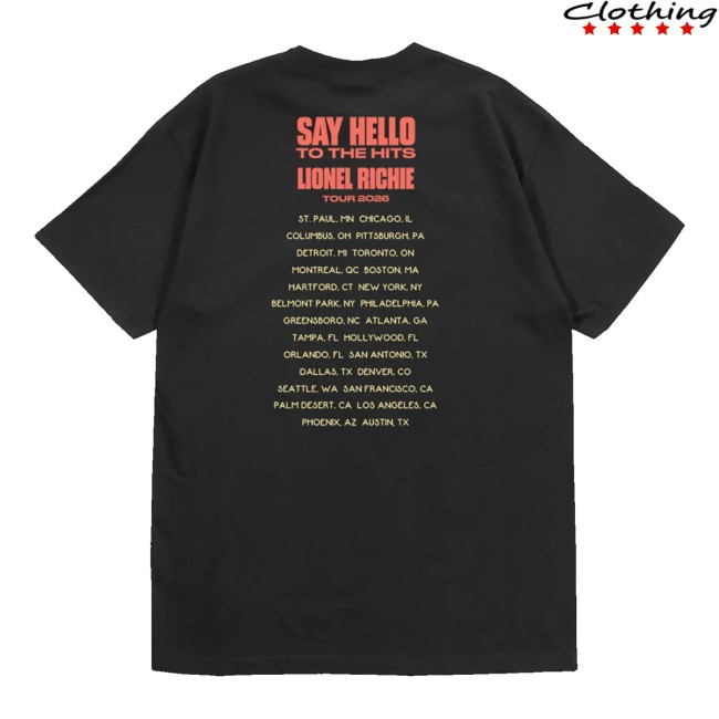Lionel Richie Merch Shop All Night Long Tour Shirt