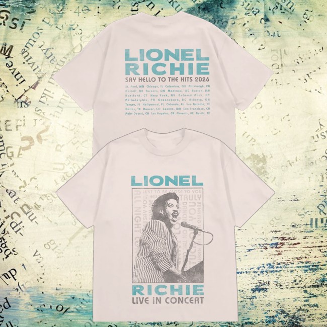Lionel Richie Merch Shop Live In Concert Shirt
