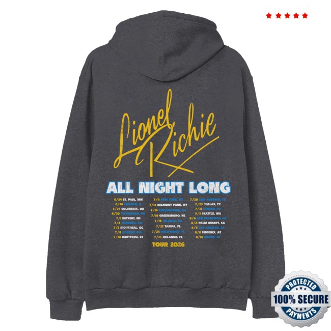 Lionel Richie Merch Store All Night Hoodie