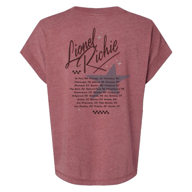 Lionel Richie Merch Store Ladies Tour Tee