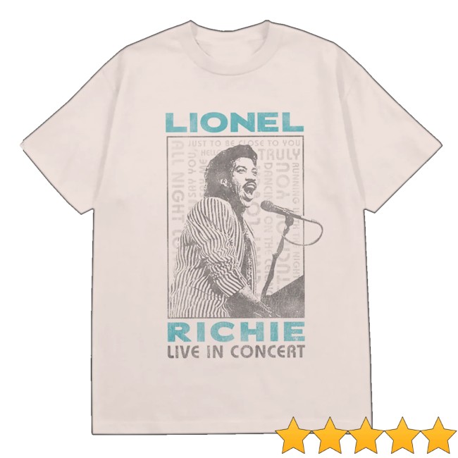 Lionel Richie Merch Store Live In Concert Tee