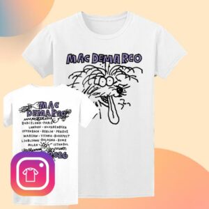 Lo Fi Merch Store Mac Demarco Dog Tour 2026 T-Shirt White