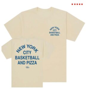 Local Hoops Merch Store Shop Ecru Nyc Basketball & Pizza Tee