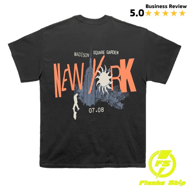 Louis Tomlinson Merch Shop Hdwgh Msg New York Black Shirt