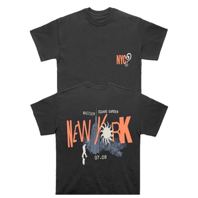 Louis Tomlinson Merch Shop Hdwgh Msg New York Black Shirt