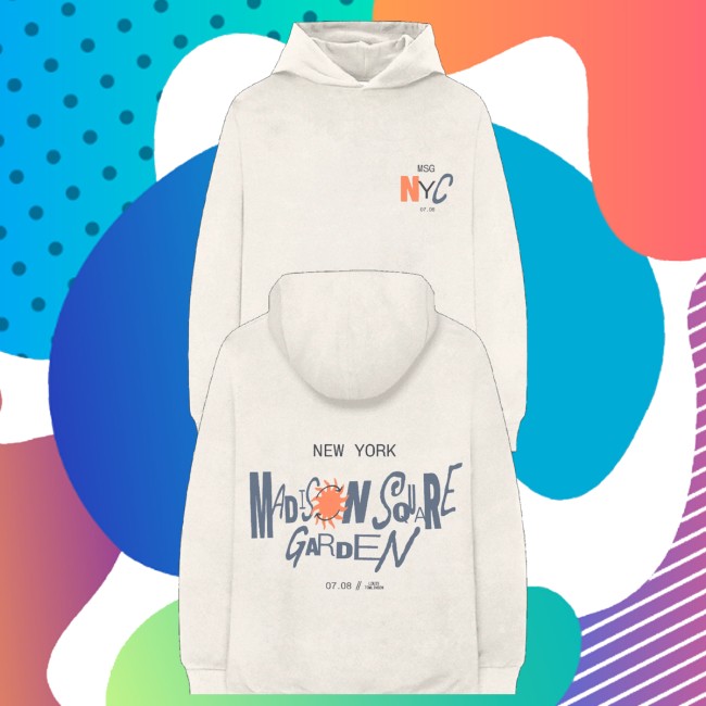 Louis Tomlinson Merch Shop Hdwgh Msg New York Ivory Hoodie
