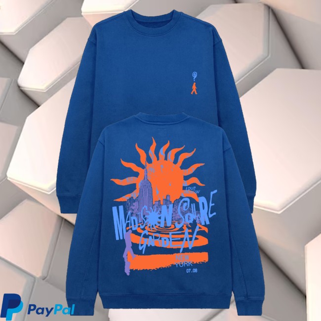 Louis Tomlinson Merch Shop Hdwgh Msg New York Royal Blue Crewneck