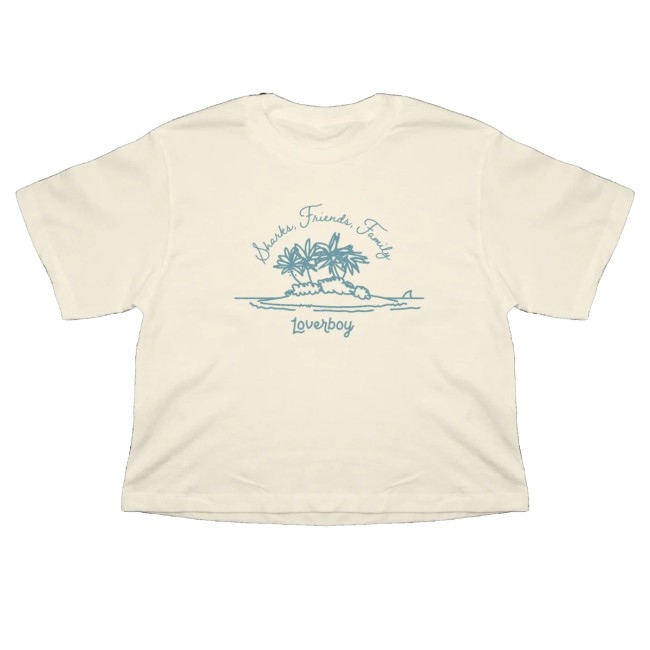 Loverboy Merch Store Sharks, Friends, Family Classic Crop 2 Loverboy Merch Store Sharks, Friends, Family Classic Crop